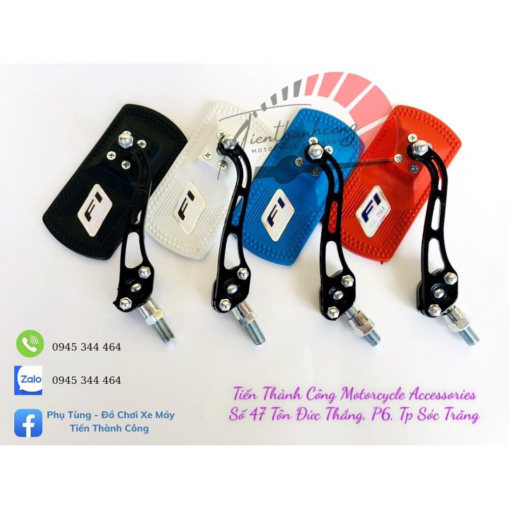 Gương xe máy chữ nhật/Kính hậu siêu mỏng