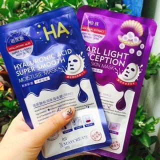 Miếng mặt nạ ha dưỡng da cấp ẩm, mặt nạ trắng da ha mask ha