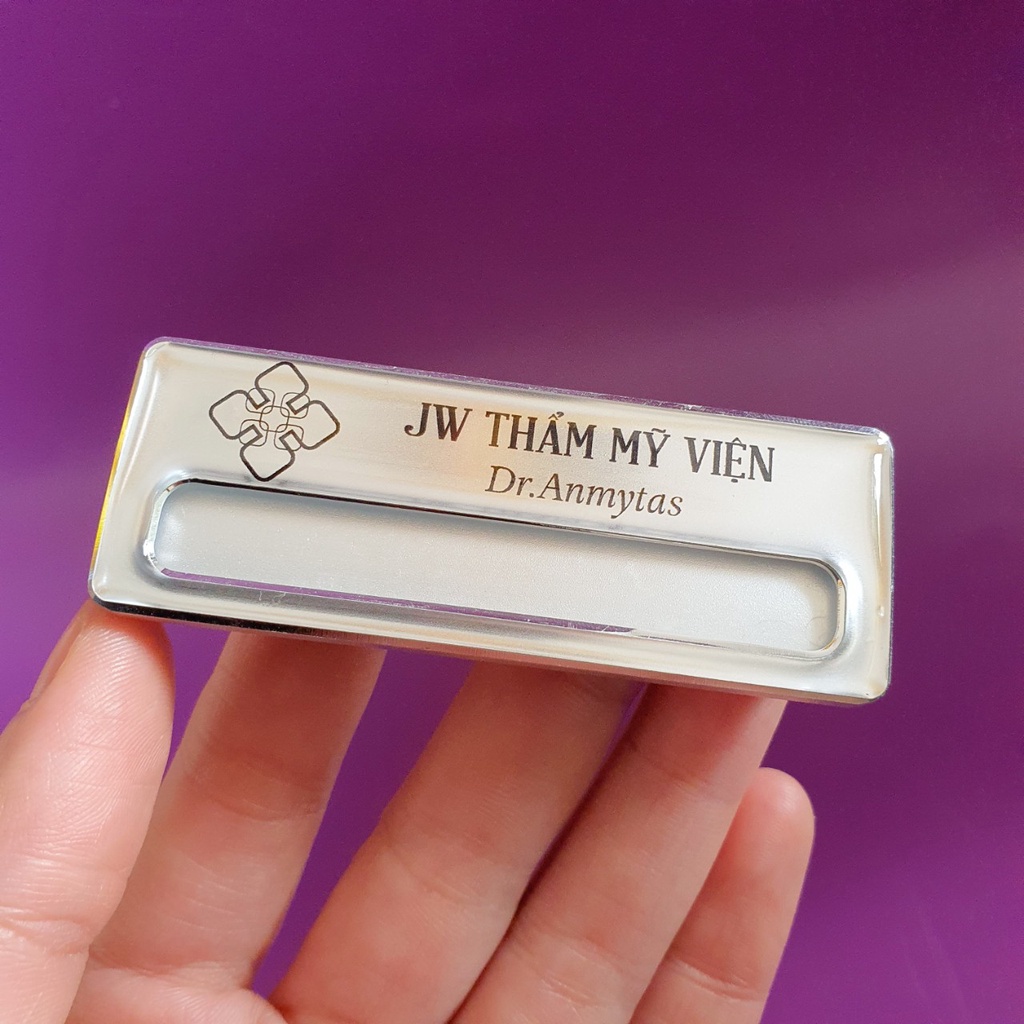 Bảng tên thay tên ô dài - 70x25mm