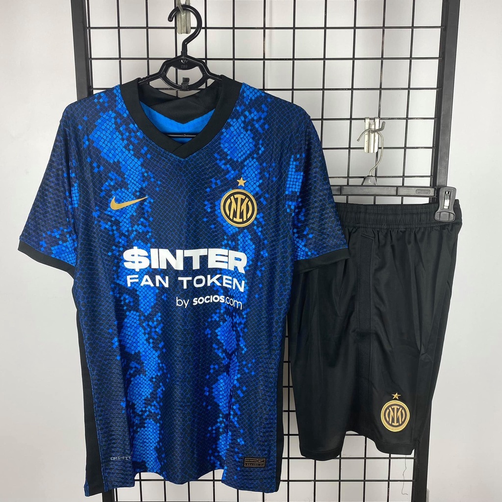 Áo Bóng Đá CLB Inter Milan 2021 - Sân Nhà, Sân Khách - Chuẩn Mẫu Thi Đấu - Vải Polyester Thái Gai Lưới