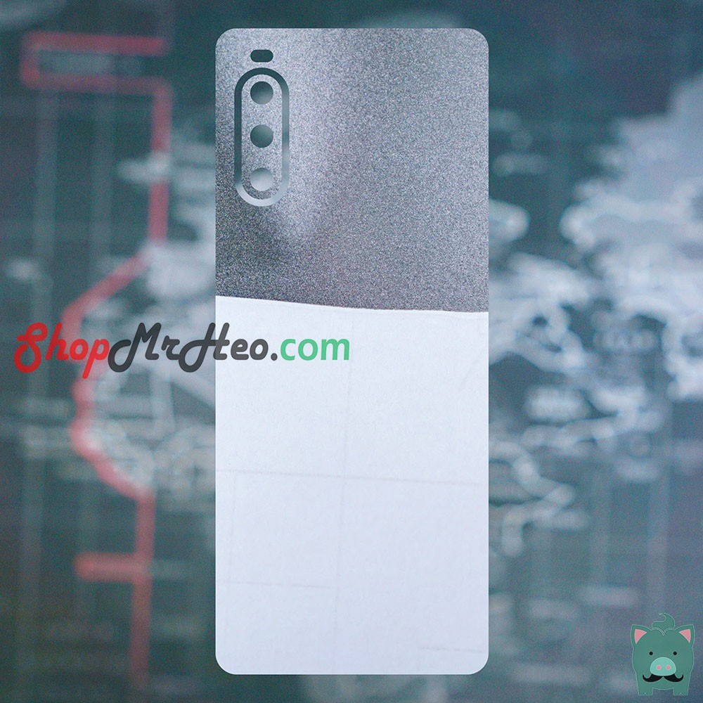 Skin Dán Mặt Sau Lưng Vân 3D Sony Xperia 10 - Sony 10 Plus - Sony 10 ii - Sony 10 Mark 2 - Carbon, Hình hộp, Nhám, Vân D