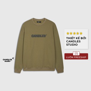 Áo nỉ sweater Candles Essential màu xanh lá