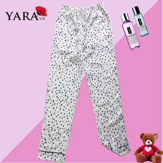 Bộ ngủ lụa hoạ tiết dài