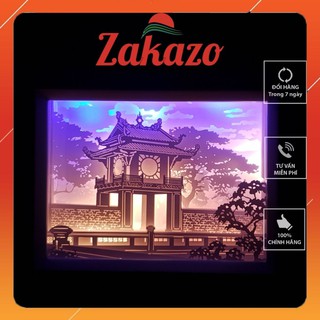 Lightbox kirigami Tranh đèn 3D, Văn Miếu, Khuê Văn Các sản xuất thủ công – chính hãng 𝐙𝐀𝐊𝐀𝐙𝐎