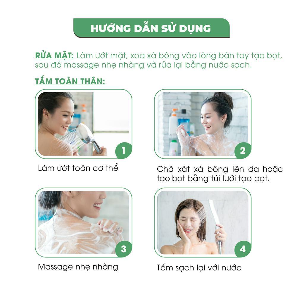 Xà bông gạo sữa ECOCARE 100gram, thành phần hữu cơ tự nhiên giúp sáng da, dưỡng ẩm hiệu quả và an toàn