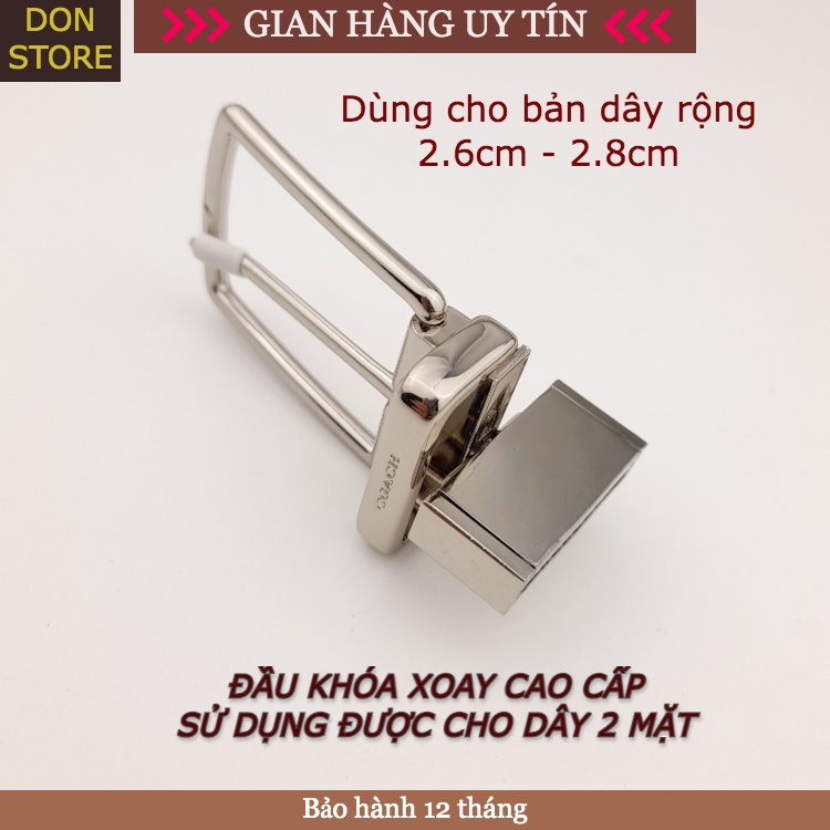 [COACH 2.8CM] Thắt Lưng Nữ Cao Cấp Xuất Mỹ Bản 2.8cm Chất Liệu Da Bò Thật Nguyên Miếng (BH 12 THÁNG)