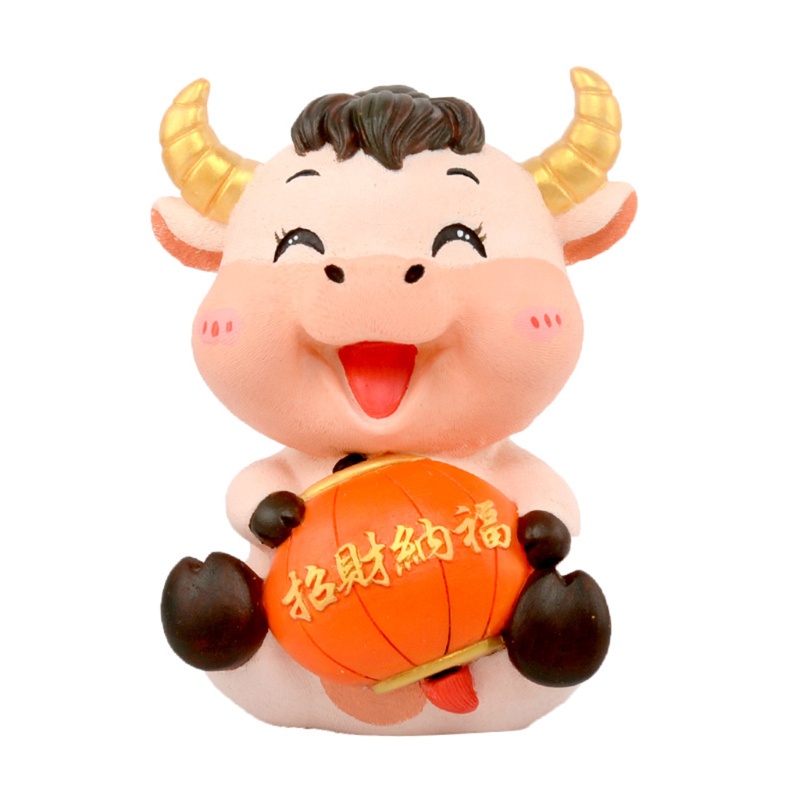 Đồ trang trí Chú Bò Sữa Ox DIY Nhiều Màu Sắc