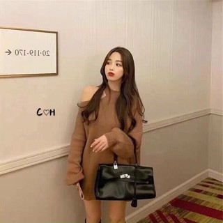 Áo len thụng khoét vai QC