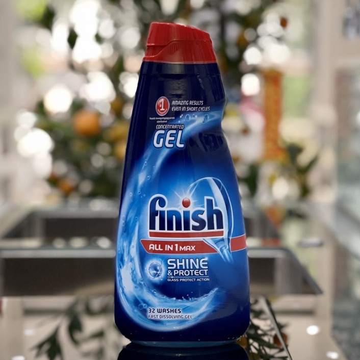 Gel rửa bát Finish All in Max