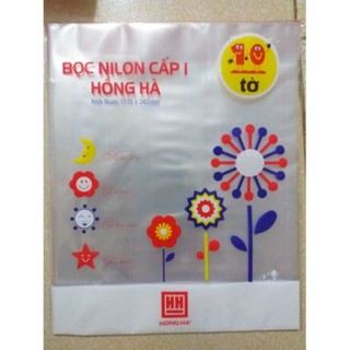 [Thanh lý]- Bọc vở nilong cấp 1 Hồng Hà(10 tờ/ tập)