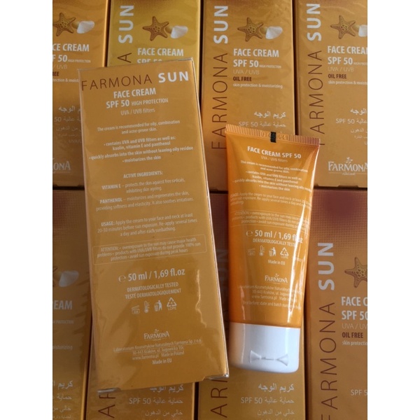 Kem Chống Nắng Farmona Sun Face Cream Oil Free Spf50 Cho Da Dầu