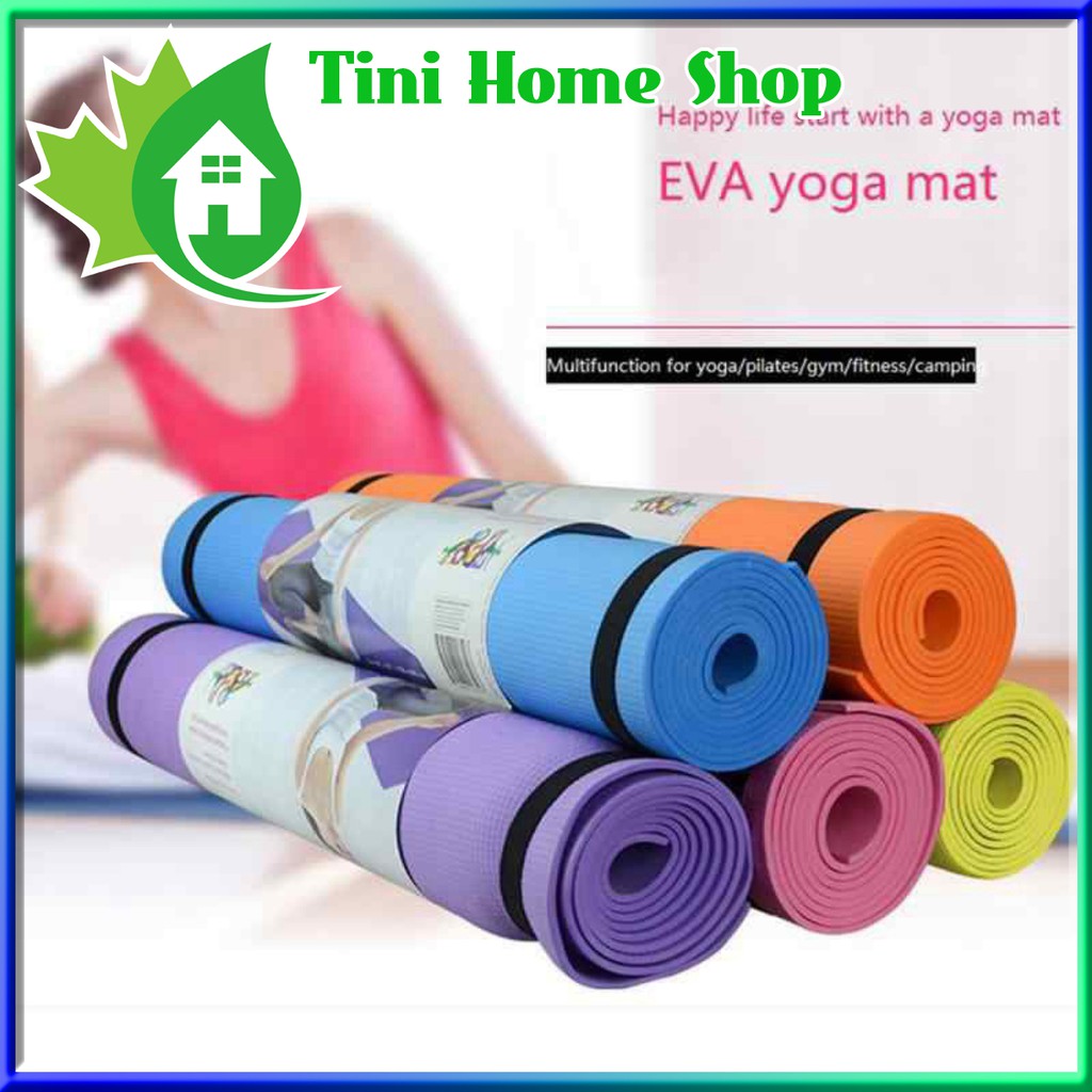 🏠  Thảm Tập Yoga/Gym/Thể Dục TPE 6mm 1 Lớp Đài Loan Êm Ái, Siêu Bám, Chống Trượt Tốt - Tini Home Shop [HCM]