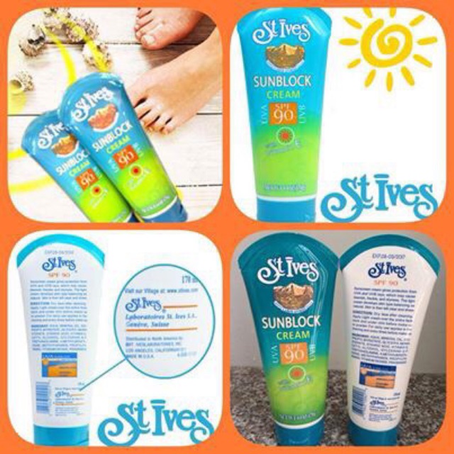 KEM CHỐNG NẮNG ST.IVES SUNBLOCK
