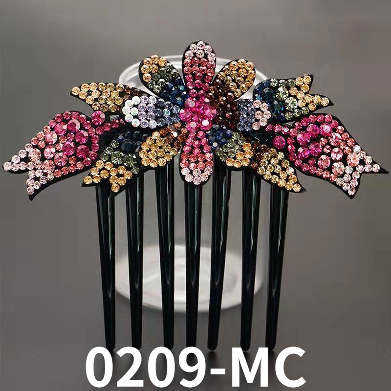 Cài Tóc Đính Đá Hình Hoa Xinh Xắn Chống Trượt Phong Cách Hàn Quốc Mới