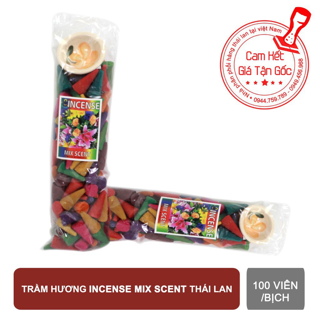 Nụ Trầm Thái Mix đủ mùi 100 viên - Nụ trầm hương Thái Lan