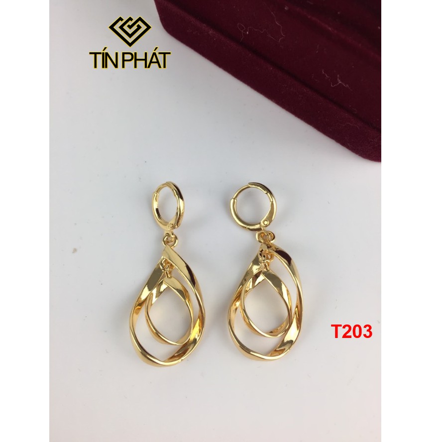 Khuyên Tai Mạ Vàng 18k T203 NaMoo Jewelry