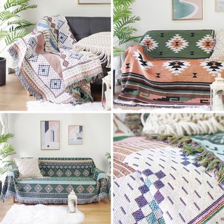 Passion Thảm Phủ Sofa Trang Trí Homestay Họa Tiết Thổ Cẩm Sang Trọng