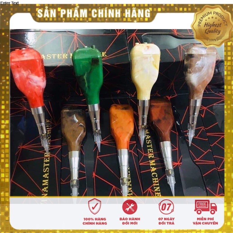 Máy Phun Xăm Thần Thánh Đa Chức Năng Tích Điện Chỉnh Kim Chỉnh Tốc Độ Đầu Vuông