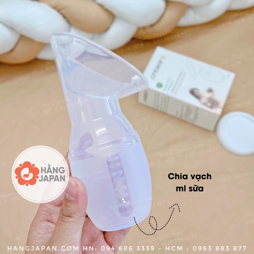 Cốc Hứng Sữa Silicon Cmbear cao cấp an toàn và tiện lợi cho mẹ bỉm sữa