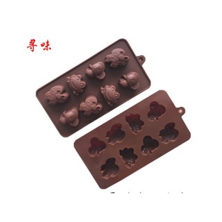 Khuôn Silicon Hình Thú 8 Con Siêu Cưng