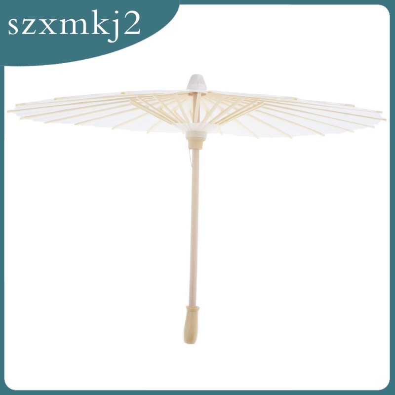 [szxmkj2] Dù Giấy Sơn Dầu Mini 1 / 3 BJD Chưa Sơn Trang Trí Nghệ Thuật DIY