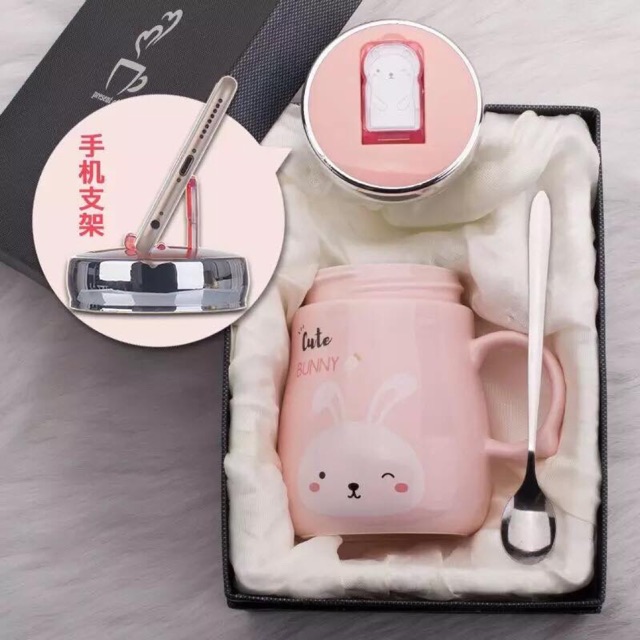 Set cốc giữ nhiệt hoạ tiết dễ thương