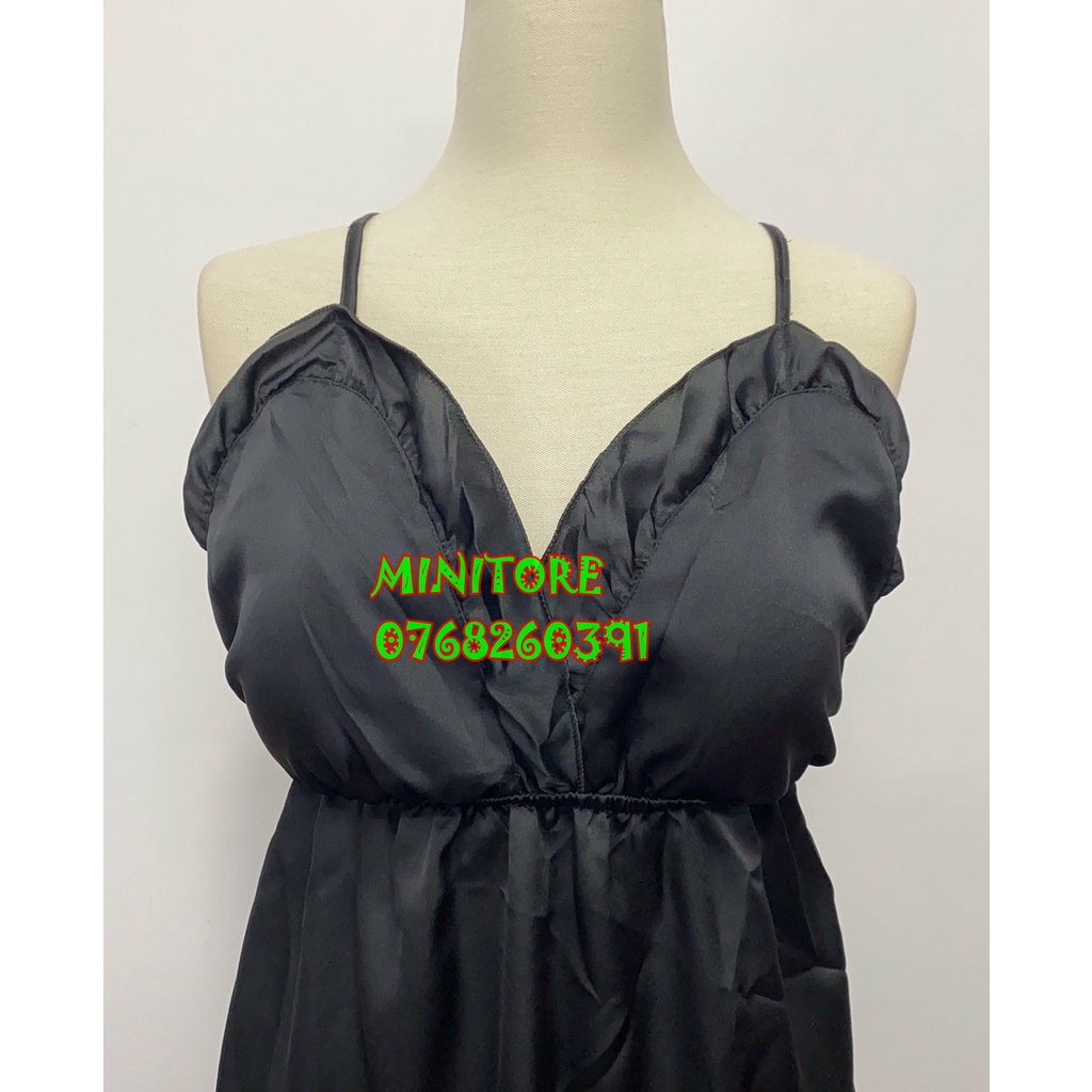ĐẦM NGỦ BIGSIZE  LỤA SATIN CÓ MÚT KIỂU SEXY QUYẾN RŨ, CHẤT SATIN XỊN MỊN MÁT MẶC RẤT THÍCH - Đầm Bigsize Satin ren bèo