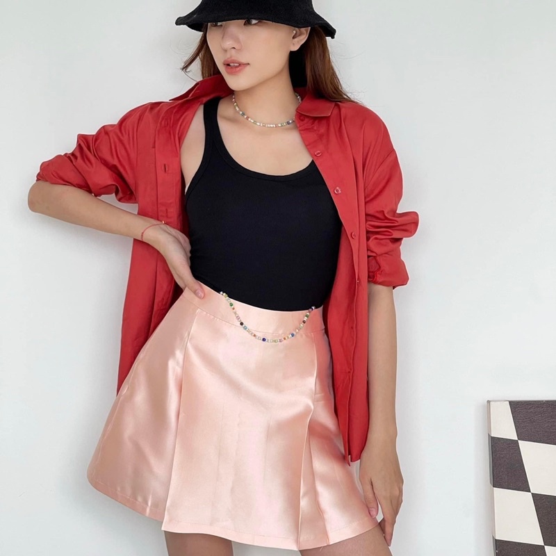 LALLA - Chân váy quần xoè nhẹ nữ