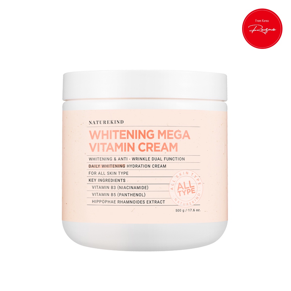 Kem Dưỡng Trắng Da Chứa Vitamin Naturekind 500g
