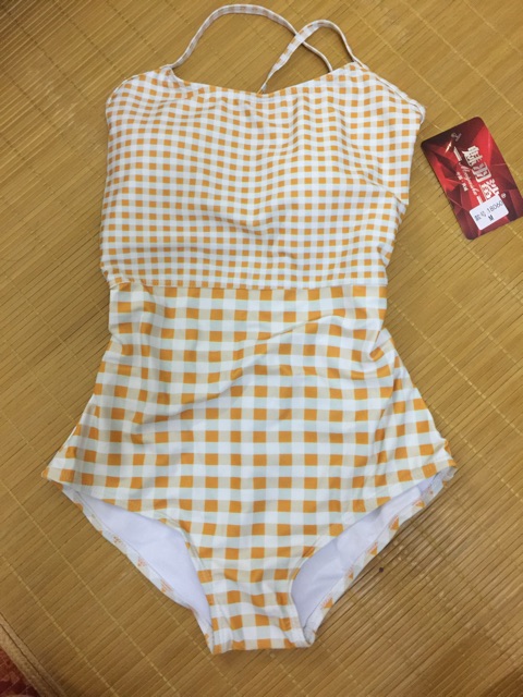 Hàng order - Bikini caro liền 1 mảnh hở lưng - [CÓ ẢNH THẬT Ở CUỐI] | BigBuy360 - bigbuy360.vn