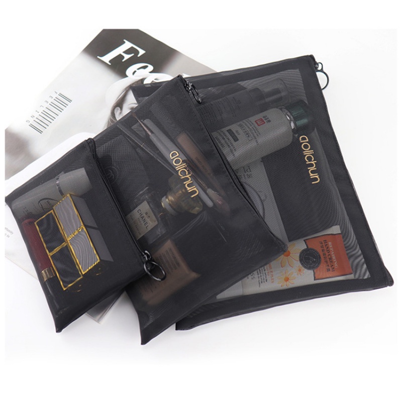 [Hàng mới về] Túi lưới đựng mỹ phẩm hình vuông tiện dụng mang theo