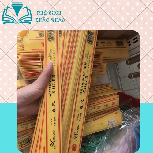 Thước kẻ 20cm, 30cm kewen loại đẹp có khấc