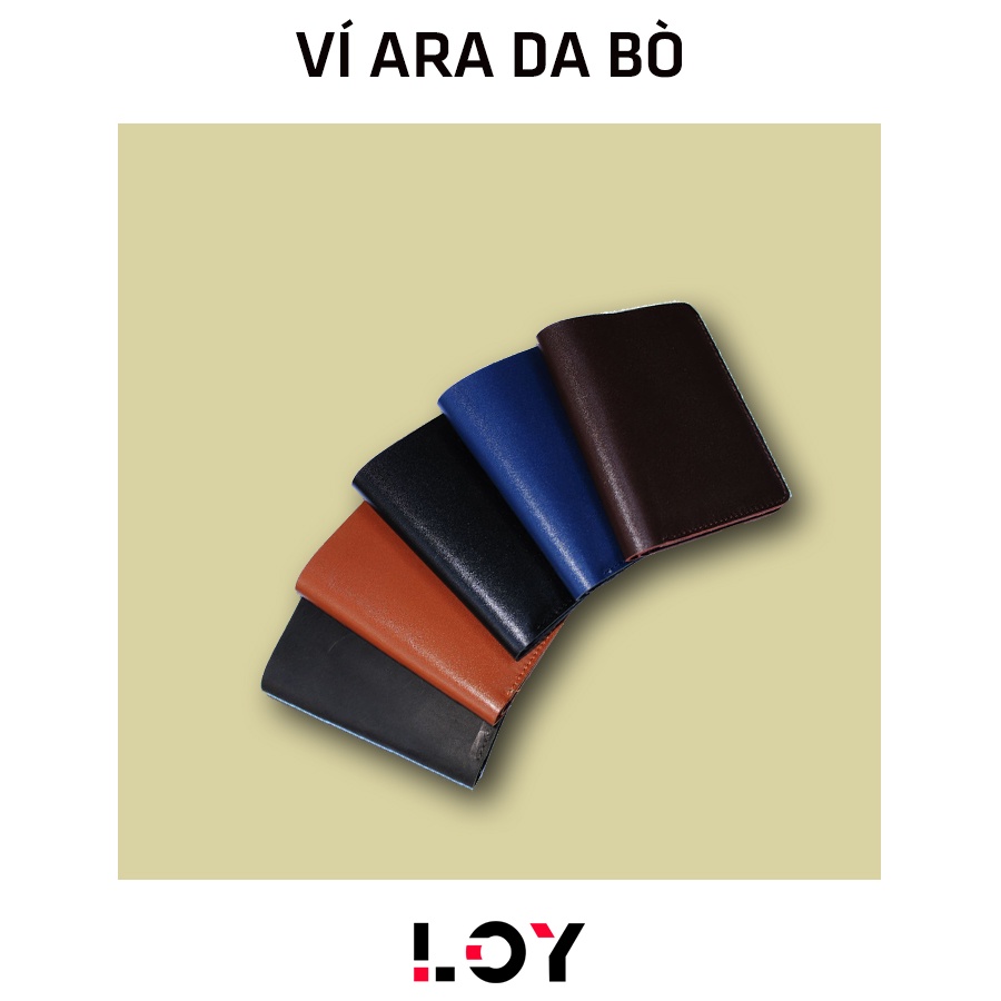 Ví da nam cao cấp kiểu đứng, bóp nam da bò thật may thủ công, bảo hành 12 tháng, full box