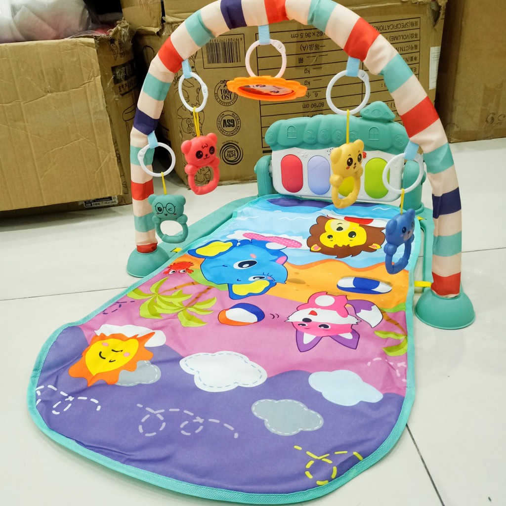 Thảm nhạc nằm chơi đàn piano cho bé Fitness Rack