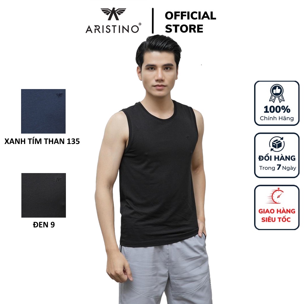 Áo Ba 3 Lỗ Nam ARISTINO ATTR04 Thun Mặc Lót Trong Tập Gym dáng tanktop sát nách chất vải cotton cao cấp trơn màu