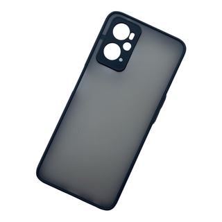 Ốp lưng cứng nhám mờ viền silicon bảo vệ camera cho Oppo Realme 9i