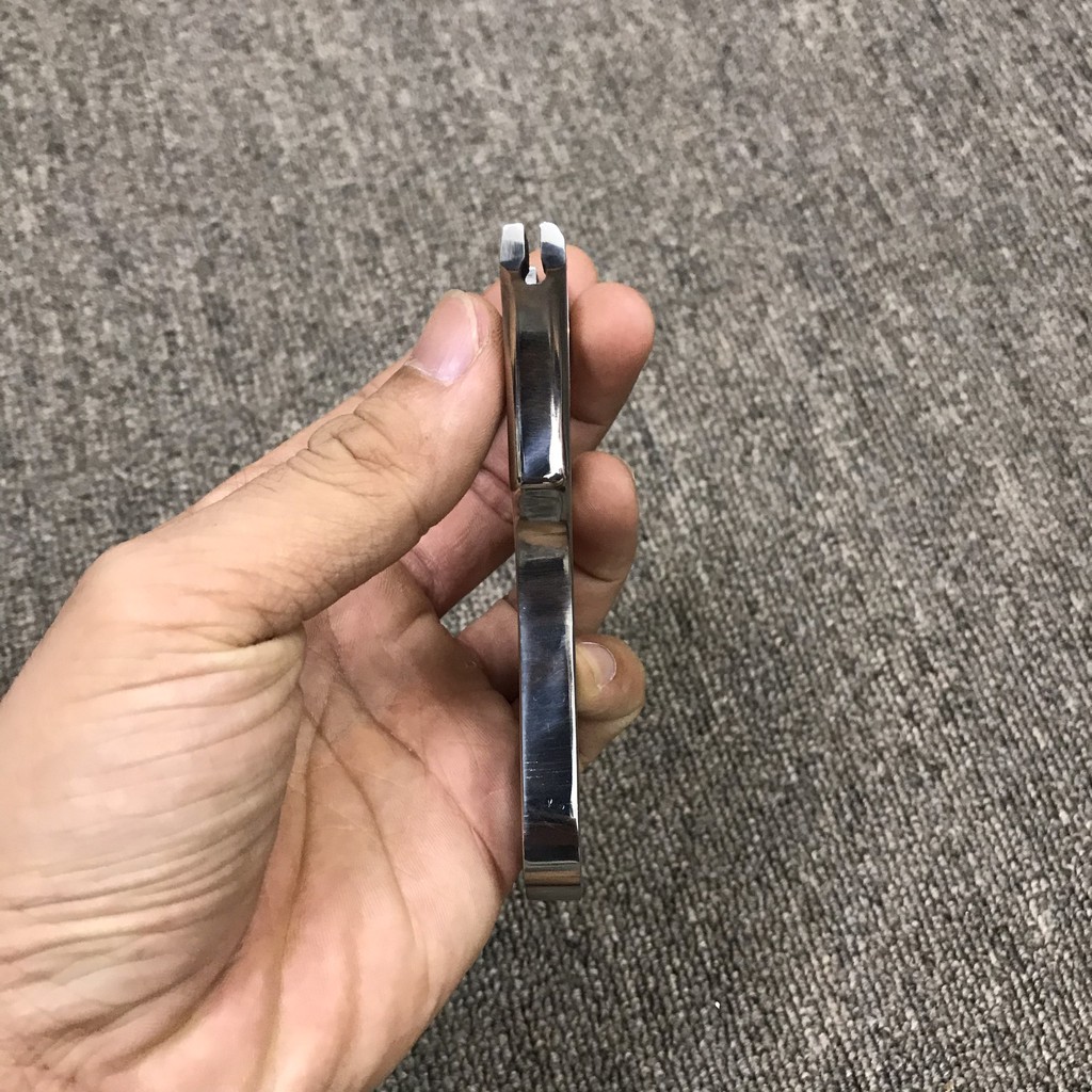 Ná bò cạp dây gài bản inox bóng gương