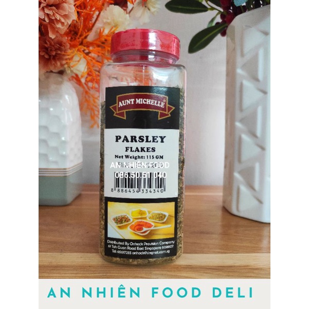 Lá Mùi Tây Gia Vị Nấu Món Âu Mỹ Parsley Flakes Aunt Michelle 115 GM