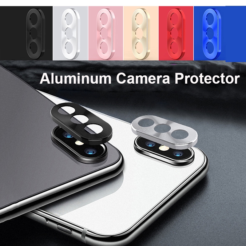 Camera Lens Vòng bảo vệ cho iPhone 11 Pro Max X XR XS Max Kim loại hợp kim Mặt sau Camera Cover
