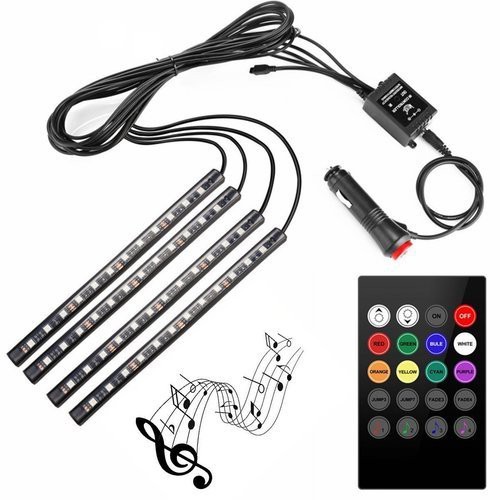 Bộ led sàn, led gầm ghế ô tô, cảm biến đổi màu theo nhạc Khôi Nguyên Auto