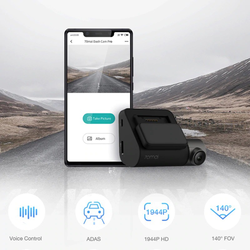 [CAM KẾT CHÍNH HÃNG] Camera hành trình oto 70mai Pro 2k
