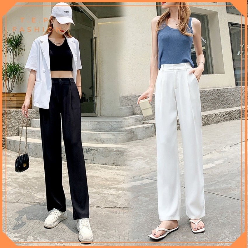 Quần Ống Rộng Nữ Lưng Cao Cạp Chun Dài Quần 92cm TEP VENUS QRT922 | BigBuy360 - bigbuy360.vn