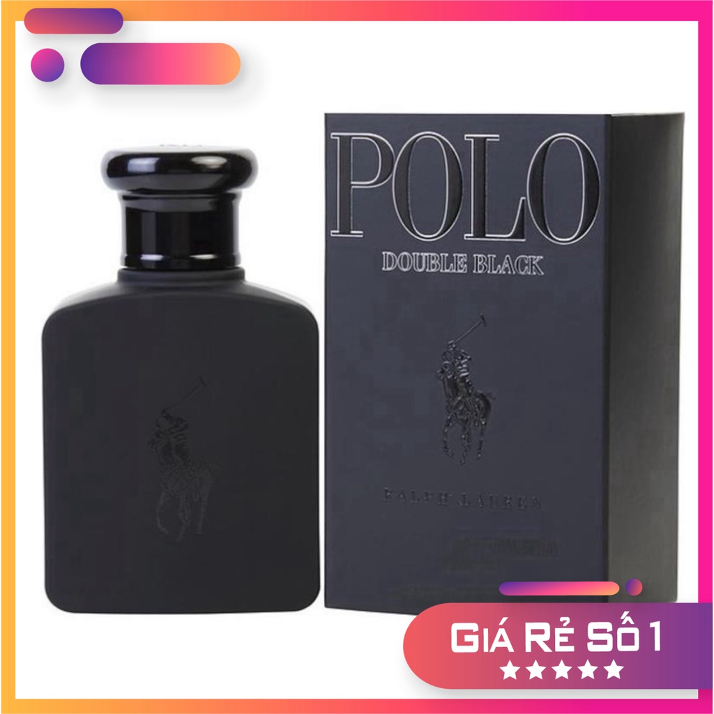 Nước hoa nam thơm lâu nam tính Ralph Lauren Polo Double Black EDT 125ml Rẻ Nhất Shopeee