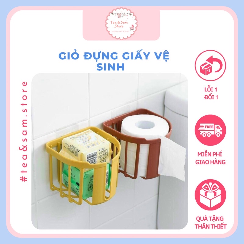 RẺ VÔ ĐỊCH GIỎ ĐỂ GIẤY VỆ SINH GẮN TƯỜNG SIÊU TIỆN DỤNG