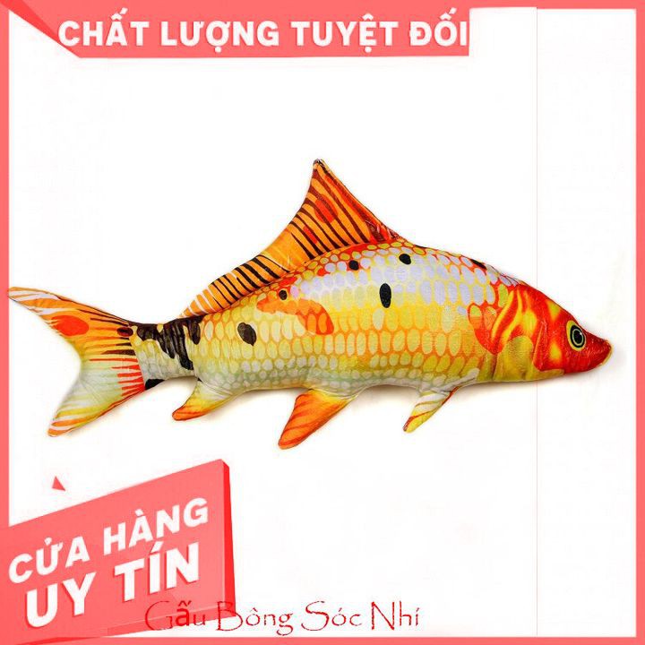 ⚡Flash Sale⚡ Gấu Bông Gối Ôm Cá Chép 3D Dễ Thương Cực Đẹp 90cm