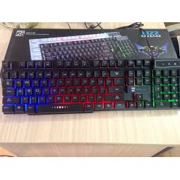 COMBO PHÍM R8 1822 + CHUỘT FREE WOLF V8