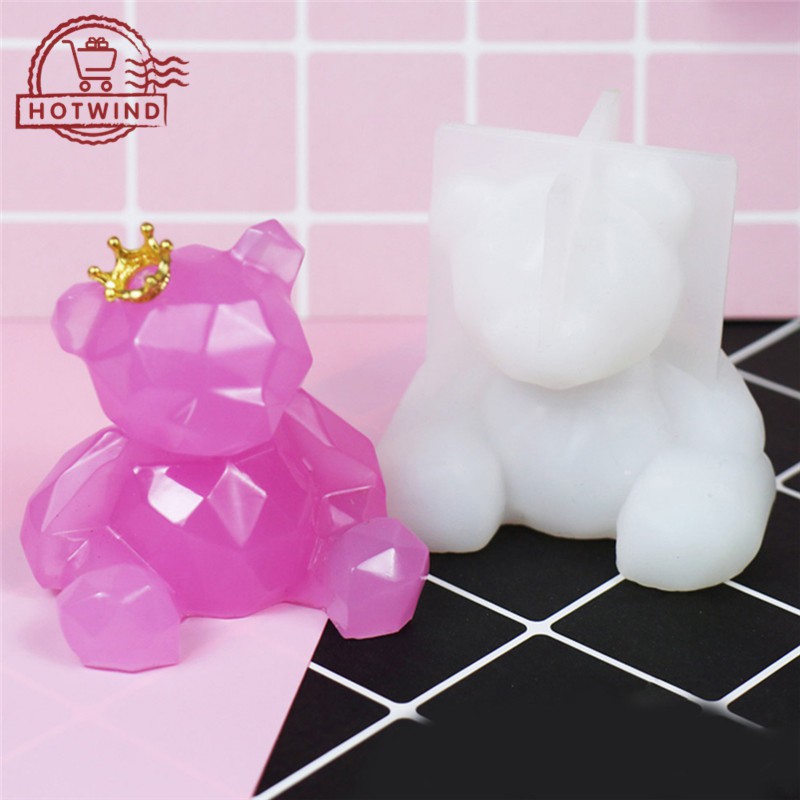 Khuôn silicon làm đồ trang sức hình chú gấu đáng yêu