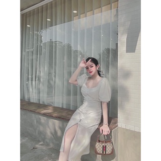 Váy tơ dáng maxi cực xinh
