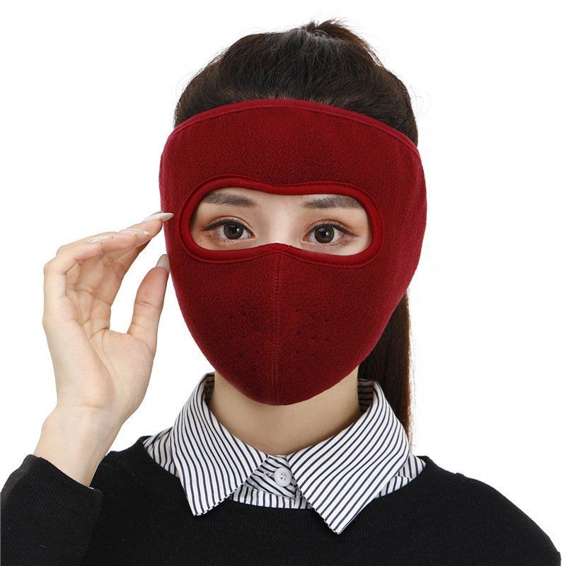 Khẩu trang ninja lót nỉ che kín mặt che tai chống nắng gió lạnh,có lỗ thông hơi ở miệng | BigBuy360 - bigbuy360.vn