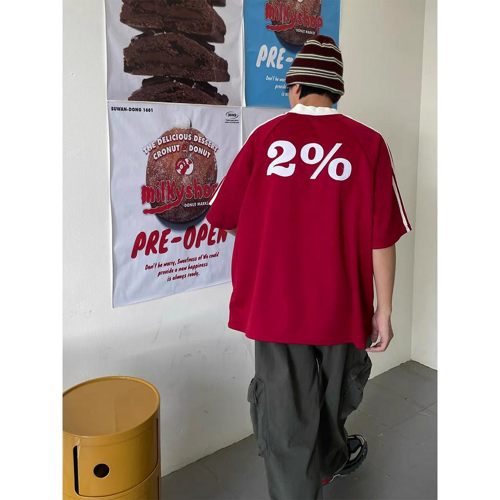 Áo Thun Nam Tay Ngắn In Chữ Phong Cách vintage